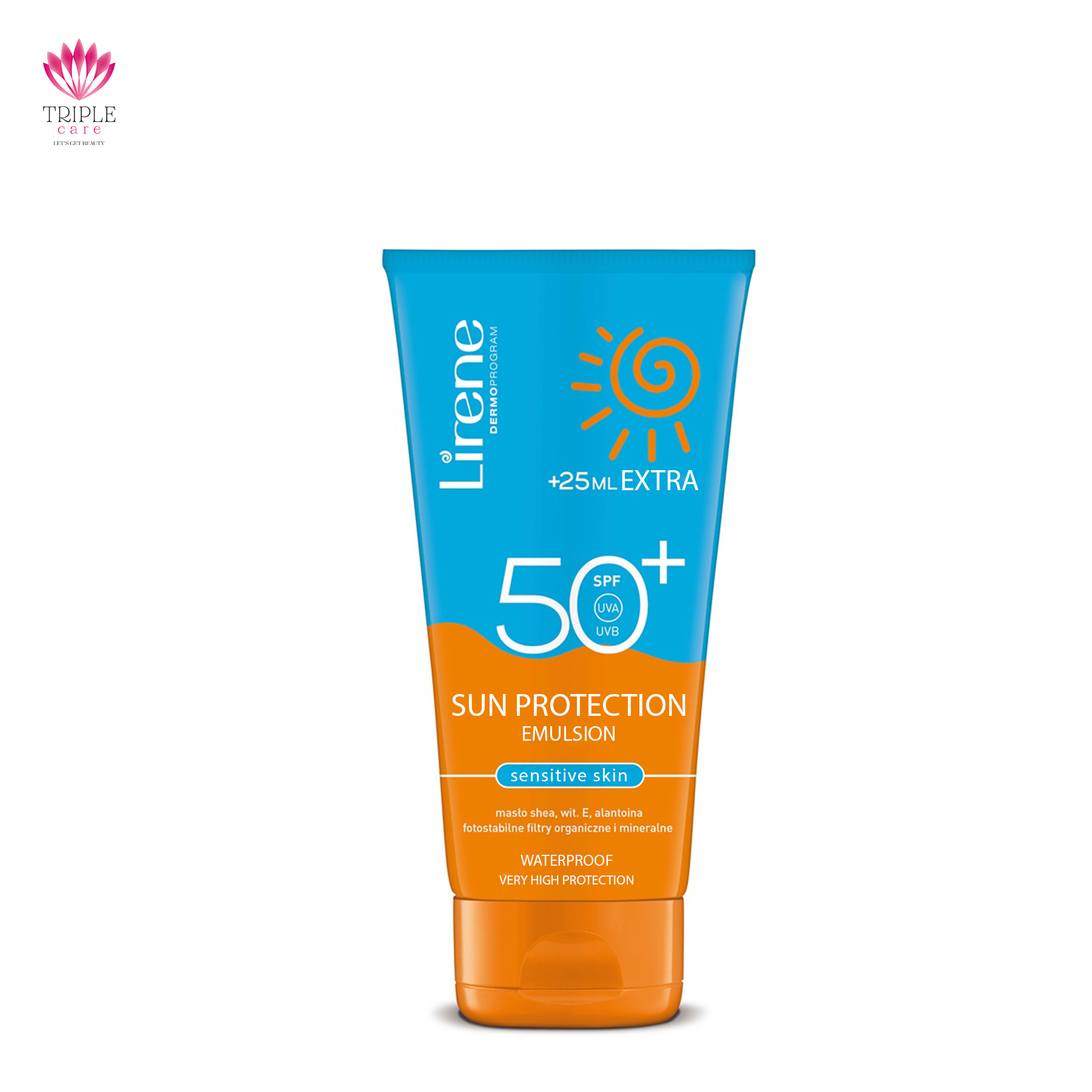 ليرين واقي شمس لوشن Lirene Sunblock SPF50 SENS150M