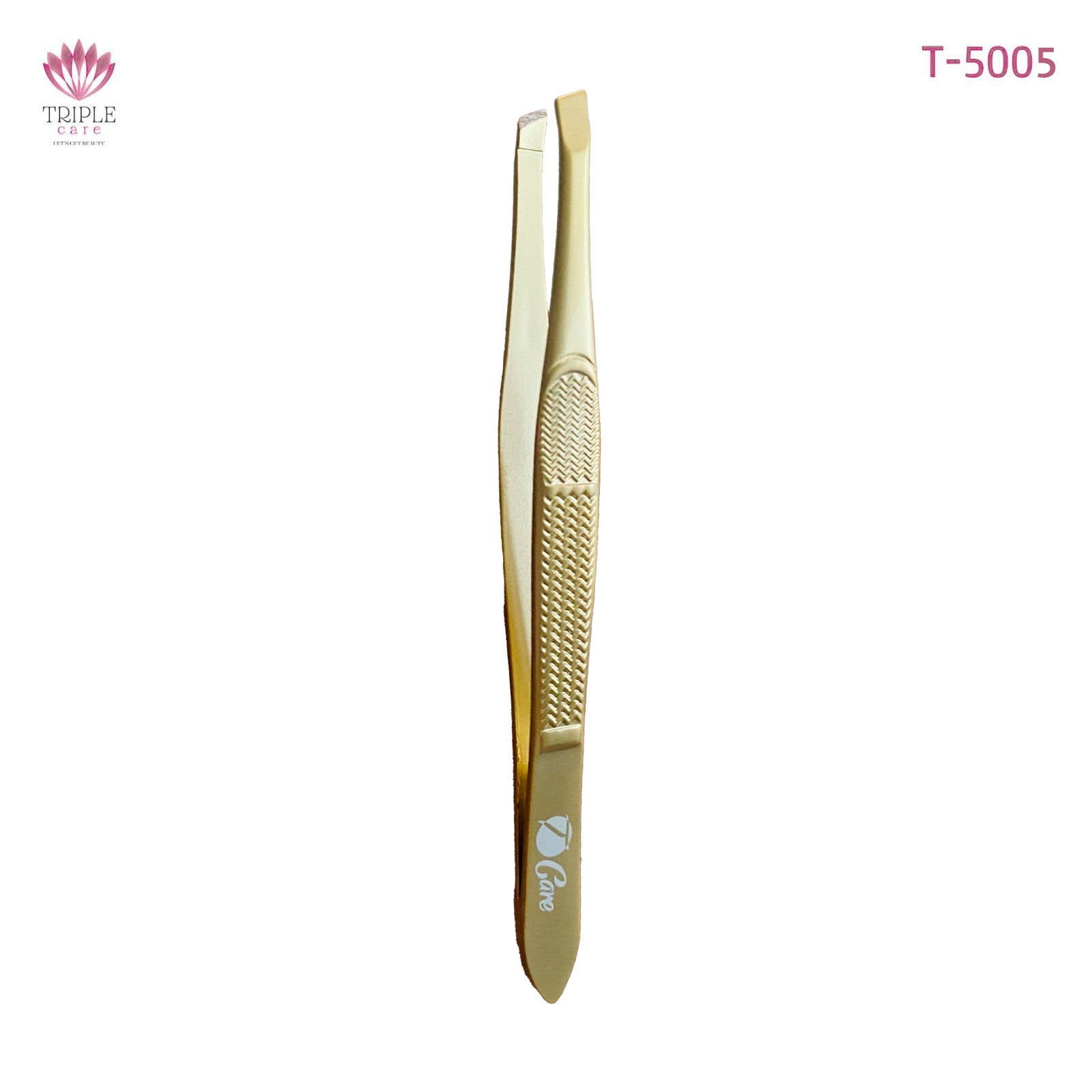 ملقط حواجب مفرد مائل رفيع " تي كير T5005-T-CARE