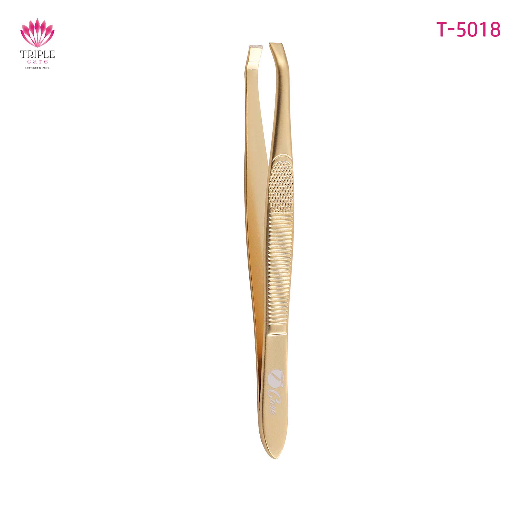 ملقط حواجب مفرد مقوس " تي كير T5018-T-CARE