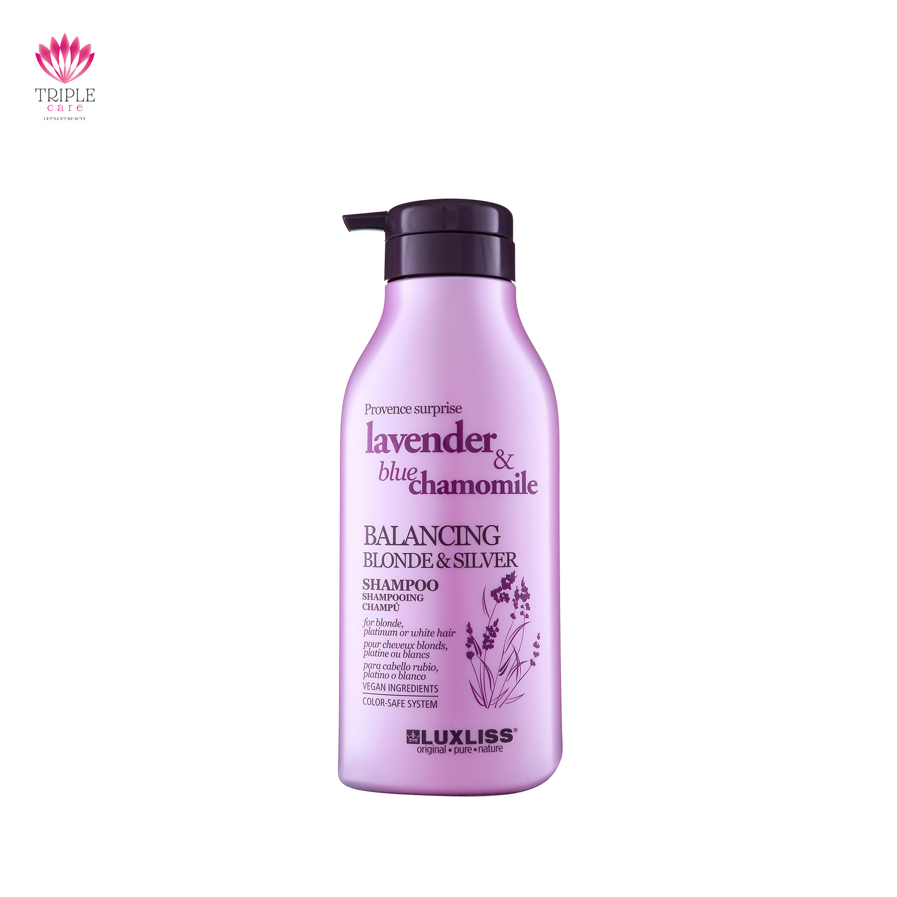 لوكسليس شامبو شعر مصبوغ لفندرluxliss Shampoo 500ml