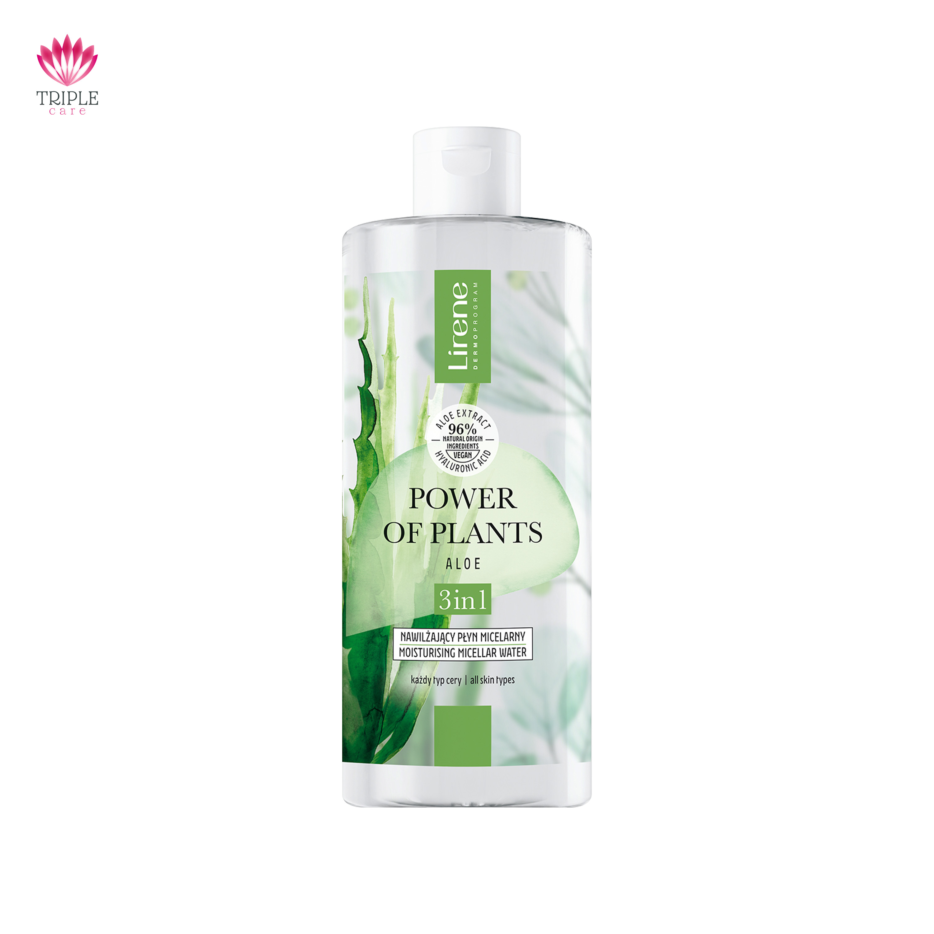 منظف مسيلار بخلاصة الصبار - Lirene Micellar 400ML