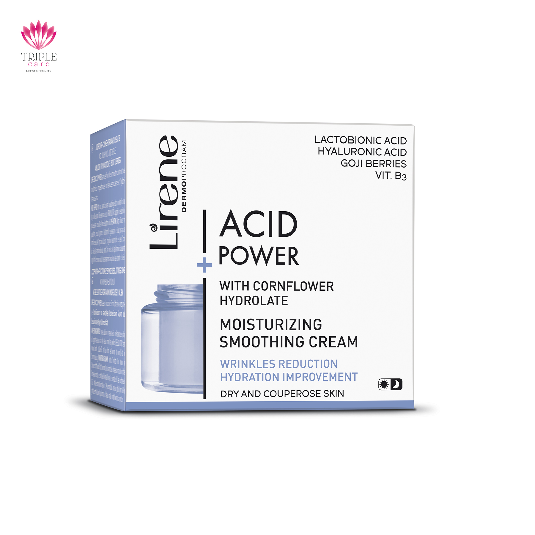 كريم جل ترطيب ازرق Lirene Acid power