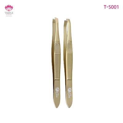 ملقط حواجب مزدوج مائل " تي كير T5001-T-CARE