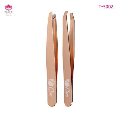 ملقط حواجب مزدوج مائل " تي كير T5002-T-CARE